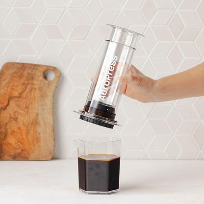 AeroPress Clear XL Coffee Press – 3 in 1 Brew Combines French Press, Pourover, Espresso, Full bodied smooth coffee without grit or bitterness, Portable Coffee Maker for Home, Office, Camping & Travel