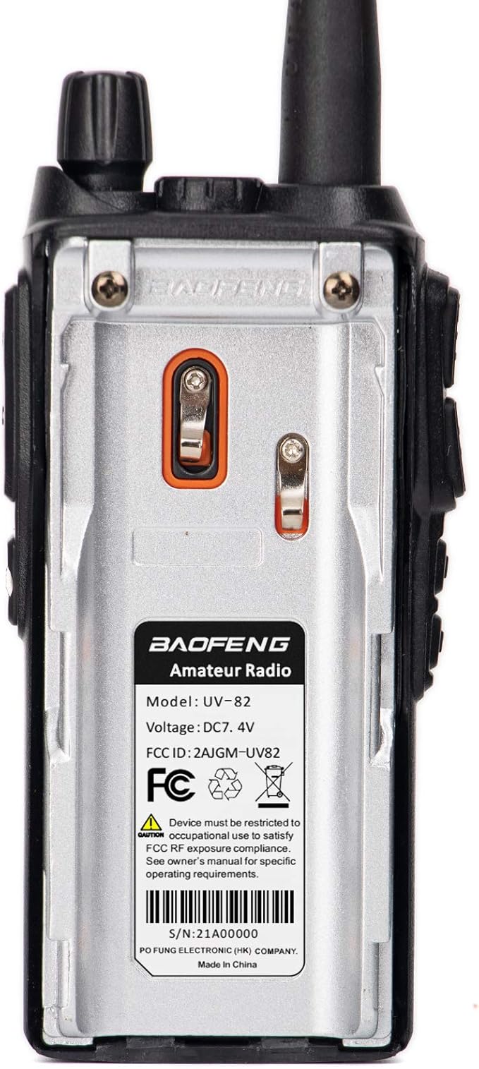 BaoFeng Radio BaoFeng UV-82 Ham Radio 144-148/420-450Mhz 2 Way Radio with FTDI Programming Cable Long Range Dual Band Two-Way Radio Walkie Talkie (5 Pack-Black)