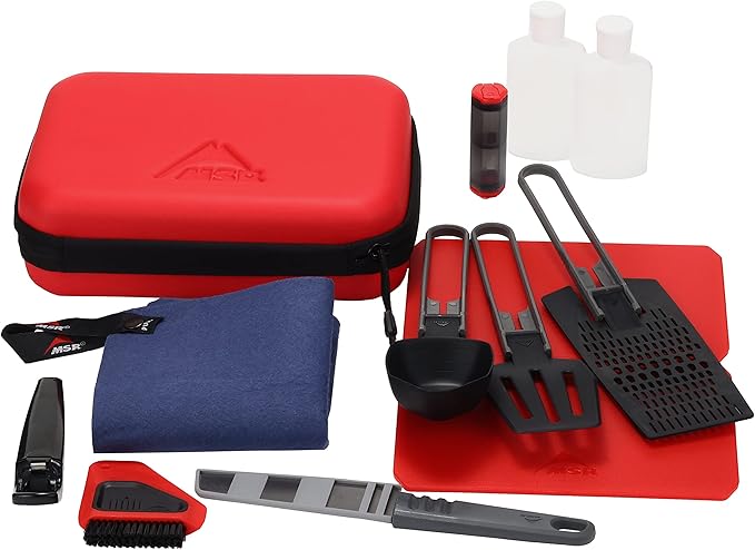 MSR Alpine Deluxe Kitchen Set , Red/Black