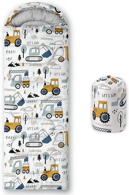 Kids Sleeping Bag for Boys and Girls,Monster Alien Print-Lightweight Warm Portable Outdoor Indoor-Waterproof Cold Weather Resistant Sleeping Bag for Camping Hiking