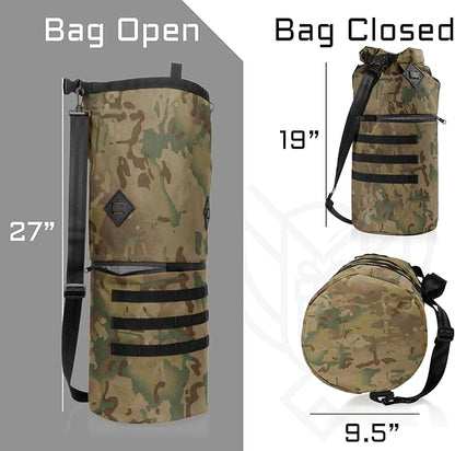 ~ AQUA RT Dry Bag~ Water-Proof Faraday Dry Bag for Laptops, Tablets, and Mid-Size Electronics ~ Small LITE Faraday Bag Combo ~ Multicam Camo