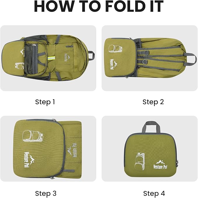 Venture Pal 35L Ultralight Lightweight Packable Foldable Travel Camping Hiking Outdoor Sports Backpack Daypack