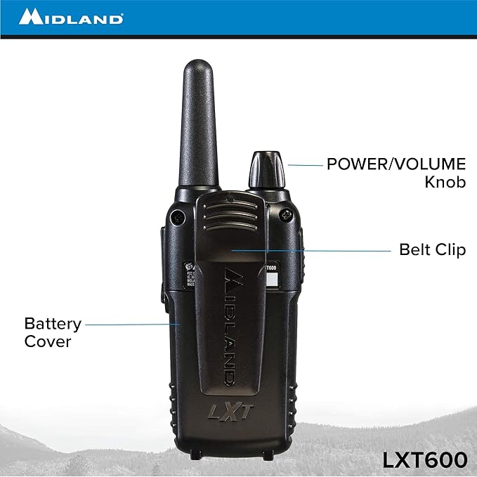 Midland LXT600VP3 FRS Two Way Radios - 8 Pack Bundle w/Chargers