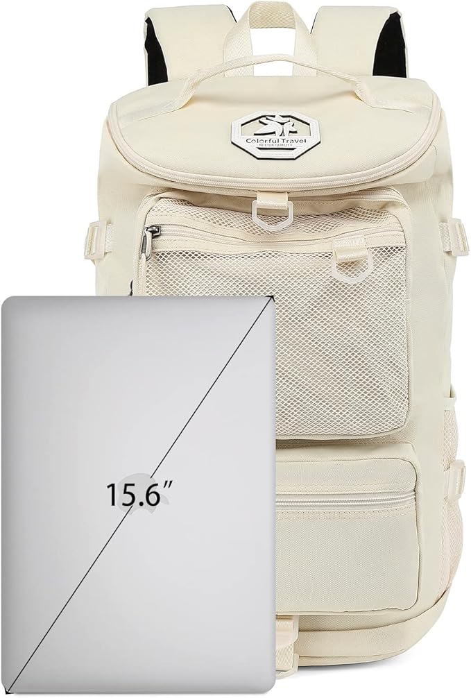 Gym Duffle Bag Backpack 4-Way Waterproof with Shoes Compartment for travel Sport Hiking laptop (Sea salt white) XL