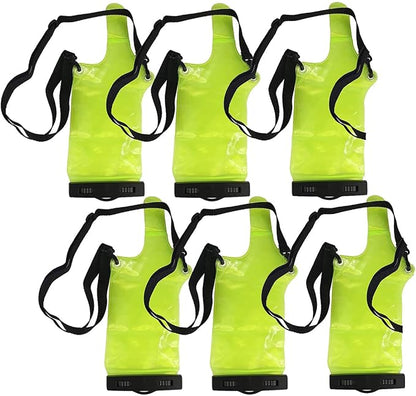 6Pcs Universal Two Way Radio Waterproof Case Bag Portable Walkie Talkie Rainproof Pouch with Adjustable Strap Compatible for Motorola Kenwood Midland UV-3R UV-5R PX-888 Walkie Talkie Radio