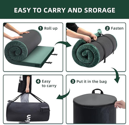 Sleeping Pad for Adults, Comfortable Thick Floor Sleeping Mats for Car Truck Tent with Removable Travel Bag