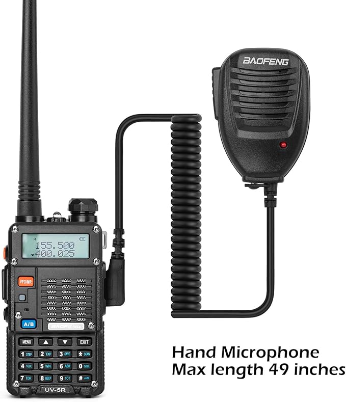 BaoFeng UV-5R 8-Watt (3rd Gen) Handheld Ham Radio with 2 Rechargeable Battery, Dual-Band 2-Way Radio Handheld Walkie Talkies Complete Set with Earpiece and Programming Cable (Pack 1)