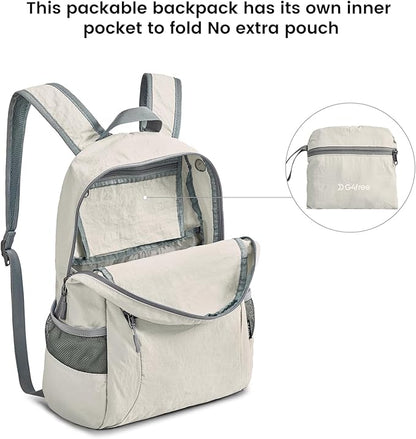 G4Free 20L Lightweight Packable Backpack Travel Hiking Daypack Foldable Backpack for Men Women