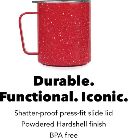 MiiR, Camp Cup, Vacuum Insulated, Stainless Steel with Slide Lid, BPA Free, Red, 12 Fluid Ounces