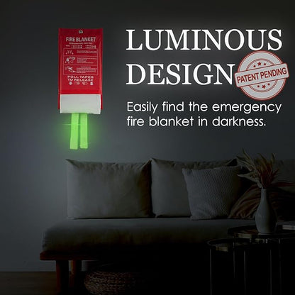 Fire Blankets Emergency for Home, Emergency Fire Blanket, 6 Pack Suppression Flame Retardent Safety Fire Blanket for Home, Kitchen, Fiberglass Fire Blanket