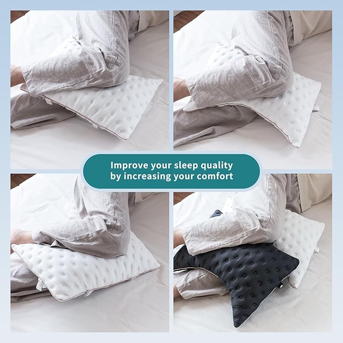 Pillow for Side and Back Sleepers Side Sleeper Pillow for Neck and Shoulder Pain Side Sleeper Bed Pillows Travel Size with Adjustable Shredded Memory Foam Filling
