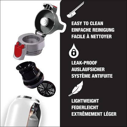 SIGG - Thermo Flask Hot & Cold ONE - Insulated Water Bottle - Tea Filter - Leakproof - BPA-Free - Stainless Steel - 17Oz