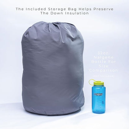 Summit Sleeping Bag 800+ Fill Power Starting Under 2lbs Ultralight Backpacking Mummy Down Sleeping Bag for Lightweight Hiking & Camping