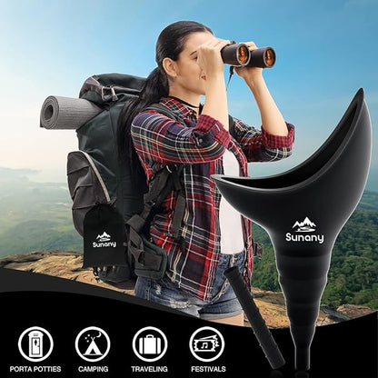 Female Urination Device, Reusable Female Urinal Silicone Women Pee Funnel Allows Women to Pee Standing Up, Portable Womens Urinal is The Perfect Companion for Camping,Outdoor,Travel