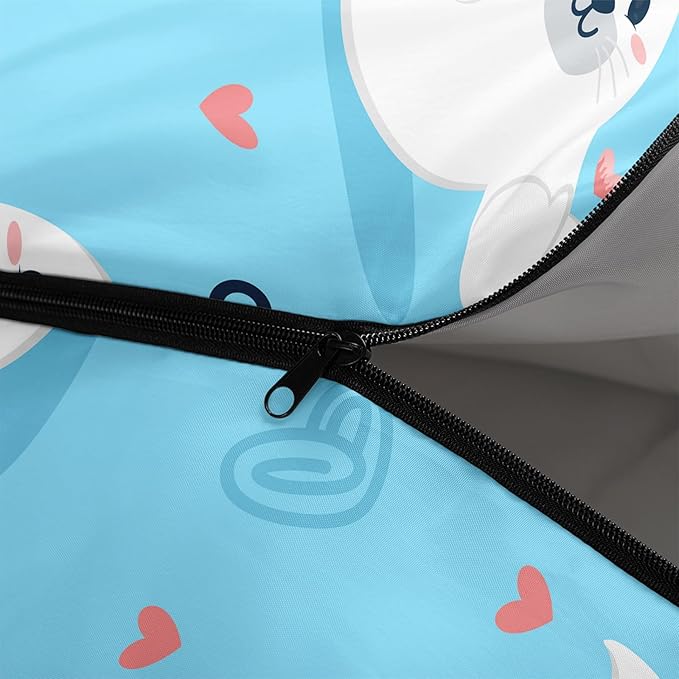 Kids Sleeping Bag for Boys Girls,Cute Puppy Print-Lightweight Warm Portable Outdoor Indoor-Waterproof Cold Weather Resistant Sleeping Bag for Camping Hiking