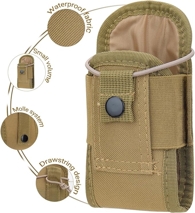 BAOFENG Tactical Radio Holder Bag Molle Radio Holster Heavy Case Accessories Adjustable Radios Pouch Holster Case UV-5R UV-17R UV-9R Two Way Radio Walkie Talkies