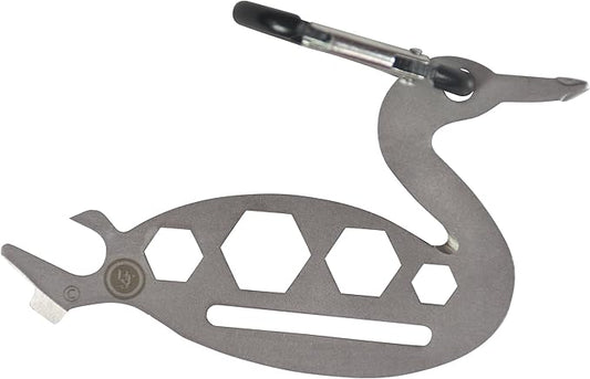 UST Tool-a-Long Multi-Tool Carabiners with Durable, Compact Stainless Steel Construction for Hiking, Kayaking, Camping, Travel and Outdoor Survival