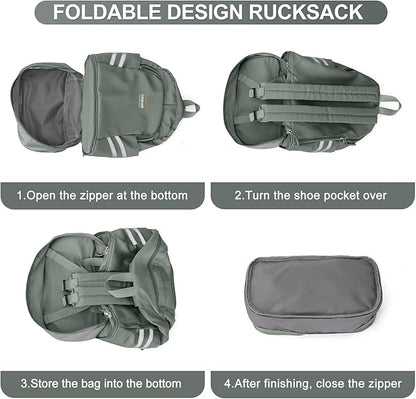 Coofay Gym Backpack for Women - Waterproof, Lightweight, Large Travel & Sports Gym Bag with Shoe Compartment