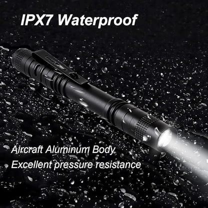 Pen Flashlight,10PCS Led Pen Light Flashlights with Clip,500 Lumen Mini Flashlight Medical Penlight