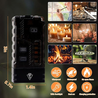 LED Small Powerful EDC Flashlight with 365nm UV Light,13 Mode,USB C Rechargeable 1000 LM Mini Pocket Keychain Flash Light with Clip,IP67,Magnetic,Lanyard,Buzzer,Arc Lighter for Camping Hiking Gear