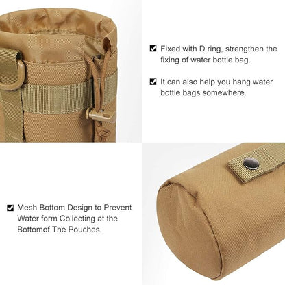 Gogoku 3 Pack Molle Pouch Combo Water Bottle Pouch Holder Tactical Molle Pouches Compact Utility Waist Bag Pack