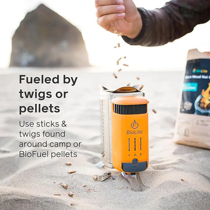 BioLite CampStove 2+ Wood Burning, Electricity Generating & USB Charging Camp Stove
