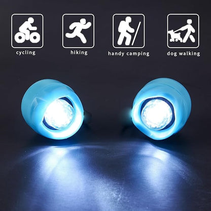 Rechargeable LED Clogs Shoes Light 2 Pcs,for Headlights for Croc 72 Hours in The Dark,for Dog Walking,Handy Camping,Night Running Gifts(Rechargeable Blue)