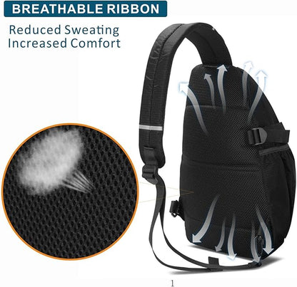 TITECOUGO Sling Bag Crossbody Shoulder Outdoor Travel Hiking Backpack for Women & Men