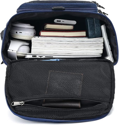 Gym Duffle Bag Backpack 4-Way Waterproof with Shoes Compartment for travel Sport Hiking laptop (dark blue) XL