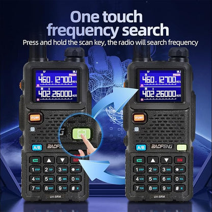 BAOFENG UV-5RM Radio, 5RM 8W Ham Radio Handheld Long Range, 999 Channels, USB-C Charging, Two Way Radio with 2500mAH Battery