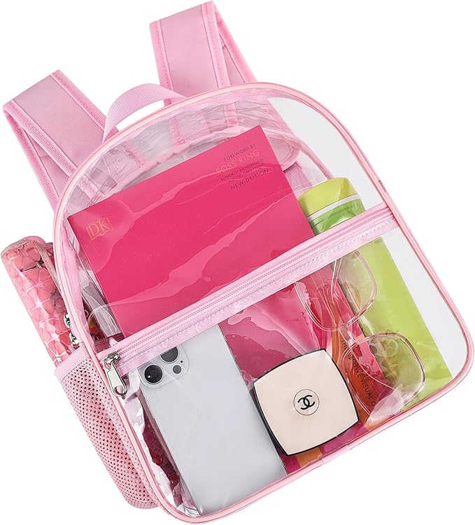 Oraben Clear Backpack for Stadium Events Stadium Backpack Waterproof 12x6x12 Clear Bag for Adult Concert Sport Work