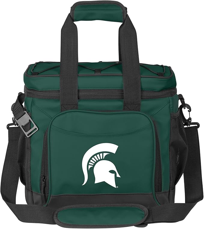 Logo Brands NCAA Flex 24-Can Cooler - Heat-Sealed Leak-Proof Lining, Built-in Bottle Opener, Adjustable Shoulder Strap- Great for Tailgates & Picnics