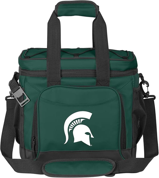 Logo Brands NCAA Flex 24-Can Cooler - Heat-Sealed Leak-Proof Lining, Built-in Bottle Opener, Adjustable Shoulder Strap- Great for Tailgates & Picnics