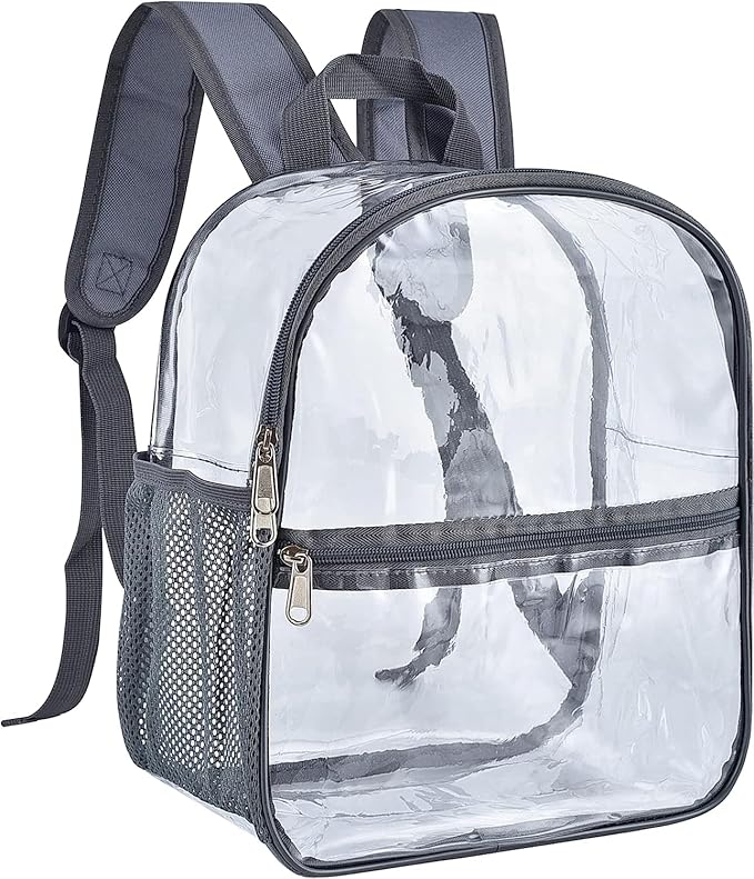 Oraben Clear Backpack for Stadium Events Stadium Backpack Waterproof 12x6x12 Clear Bag for Adult Concert Sport Work