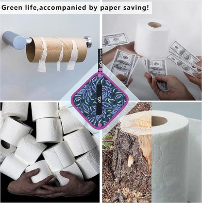 2PCS Pee Cloth Silver Infused for Women Hiking, Pee Rag for Female Peeing Outdoor,Camping Reusable Toilet Paper,Hygienic Urination Solution for Travel