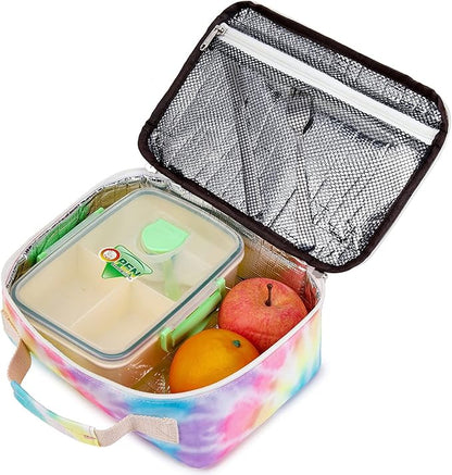 Kids Lunch Box Boys Girls Insulated Lunch Cooler Bag Reusable Lunch Tote Kit for School Travel (094 Tie Dye)
