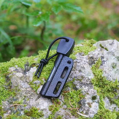 Fire Steel Holder for Kydex Sheath with Fire Steel, fire Starter kit, Camping Essentials, Survival kit, Outdoor, bushcraft, Knife Sheath, Magnesium fire Starter, Flint fire Starter,