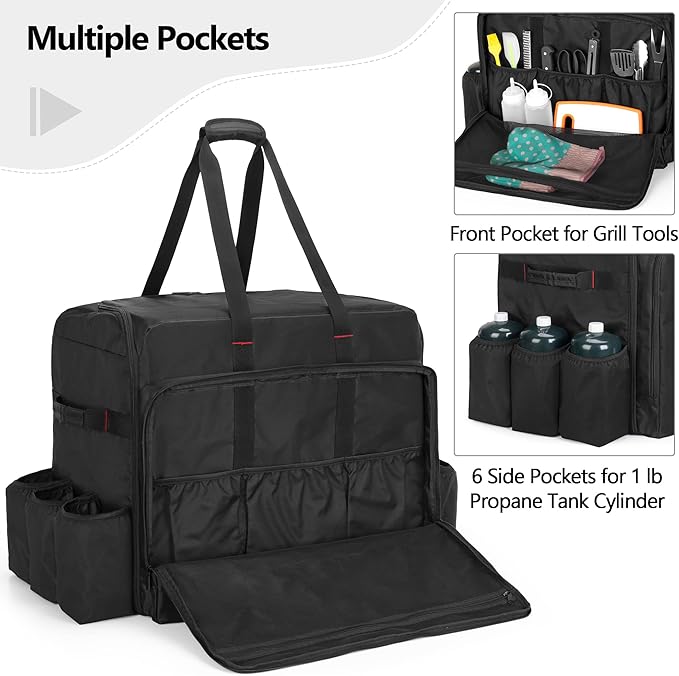 SAMDEW Camp Oven Carry Bag Compatible with Camp Chef Oven Stove Combo, Camping Oven Cover Compatible with Hike Crew Outdoor Gas Camping Oven, Portable Carrying Case for Camp Oven Accessories, Bag Only