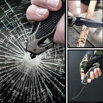 10MOONS Folding Pocket Knife, 8inch Assisted Opening Folding Knife, Tactical Pocket Knife Ourdoor Hiking Camping Tactical Survival and EDC