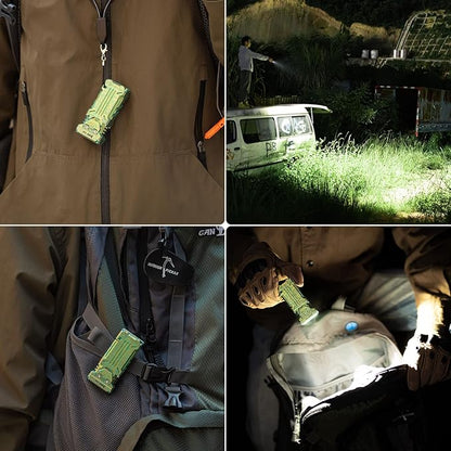 WUBEN X2 1,800 High Lumens Outdoor Pocket Flashlight 90+ High CRI, 175° Floodlighting Mini Rechargeable Flashlight for EDC, Camping, Night Walk, Emergency with 6 Light Modes, Type-C Charging Lanyard