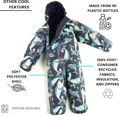 Selk'bag Kids Wearable Sleeping Bag I Outdoor and Indoor Sleeping Bag Suit for Boys and Girls, Camping, Hiking, RV Trips, Slumber Party, Travel, Lounging