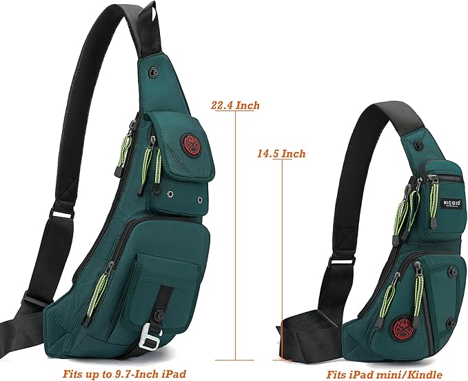 NICGID Sling Bag Chest Shoulder Backpack Crossbody Bags Casual Daypack for Men Women