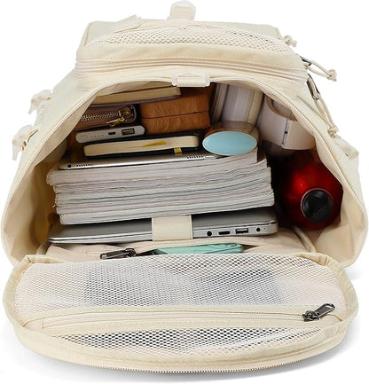 Gym Duffle Bag Backpack 4-Way Waterproof with Shoes Compartment for travel Sport Hiking laptop (Sea salt white) XL