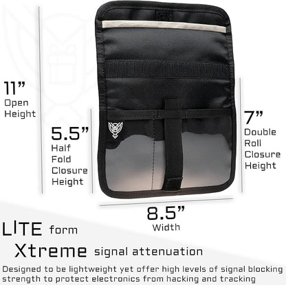 ~ AQUA RT Dry Bag~ Water-Proof Faraday Dry Bag for Laptops, Tablets, and Mid-Size Electronics ~ Small LITE Faraday Bag Combo ~ Coyote Brown