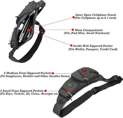 NICGID Sling Bag Chest Shoulder Backpack Crossbody Bags Casual Daypack for Men Women