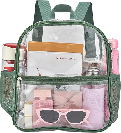 Oraben Clear Backpack for Stadium Events Stadium Backpack Waterproof 12x6x12 Clear Bag for for Concert Sport Work