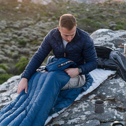 Naturehike Ultralight Backpacking Down Sleeping Bag for Adults, 650 Fill Power Sleeping Bag 20oz for 42-52℉, Compact Lightweight Sleeping Bags for Hiking Camping 3 Seasons