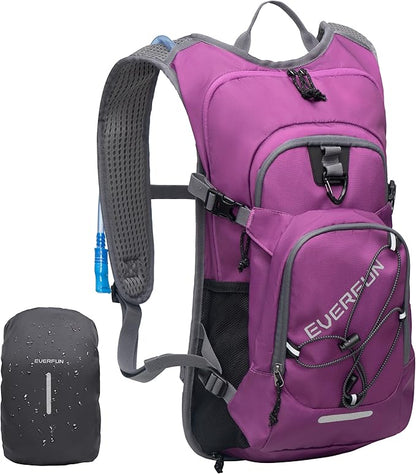 Everfun Hydration Backpack 18L with Water Bladder 2L/3L Hiking Water Backpack Women Men Lightweight Insulation Hydration Day Rucksack for Hiking, Cycling, Running, Festival, Camping