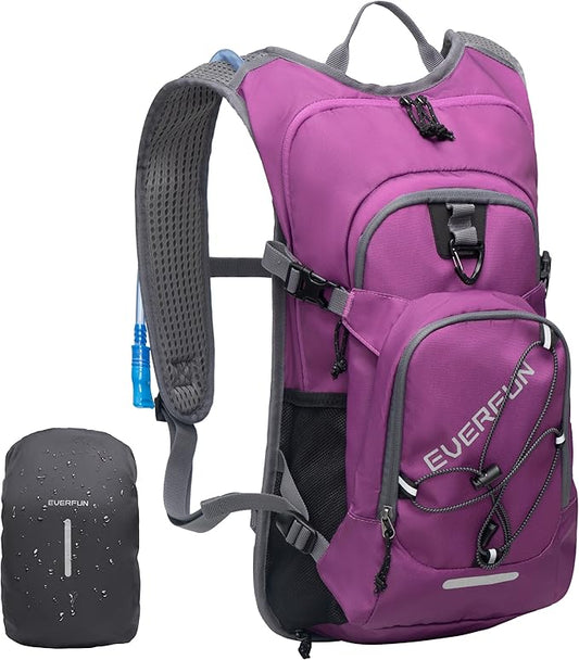 Everfun Hydration Backpack 18L with Water Bladder 2L/3L Hiking Water Backpack Women Men Lightweight Insulation Hydration Day Rucksack for Hiking, Cycling, Running, Festival, Camping