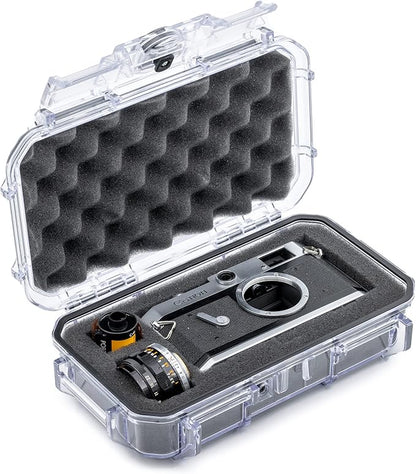 Evergreen 56 Waterproof Dry Box Protective Case with Pick & Pluck Foam - Travel Safe/Mil Spec/USA Made - for Cameras, Phones, Camping, Fishing, Hiking, Water Sports, Knives, Survival (Clear)